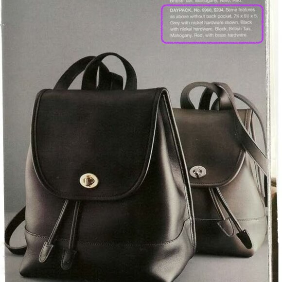 COACH Daypack Backpack 9960 Black 2007 India - Barely Used!! Cleaned, RTW - Picture 10 of 10